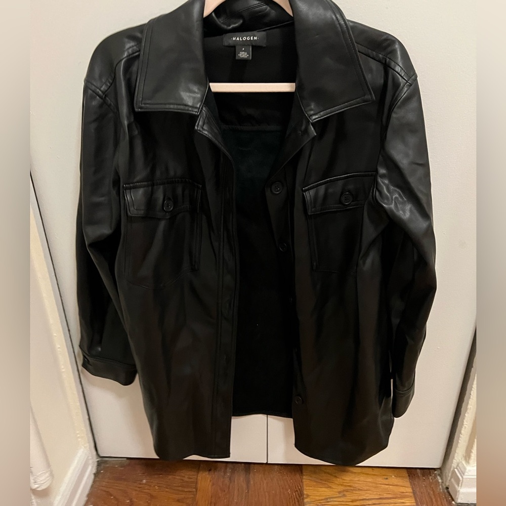 Leather Button Down Shirt/ Jacket - image 1